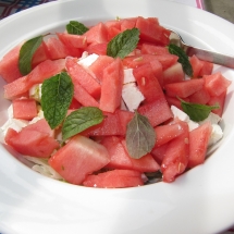 watermelon feta mint salad